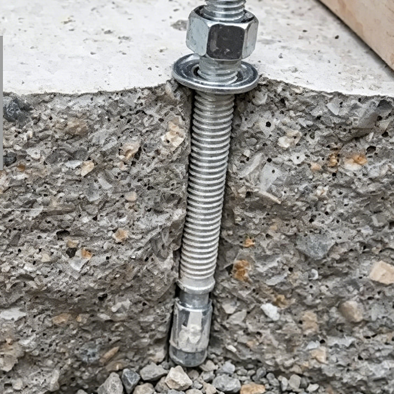 ASTM F1554标准碳钢热浸镀锌锚栓